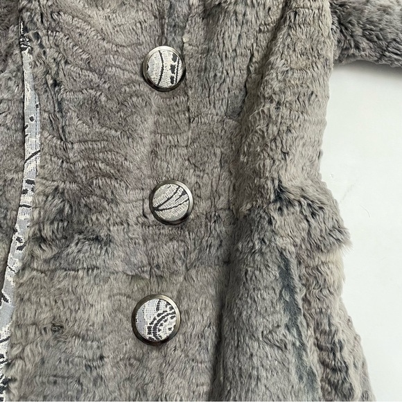 VINTAGE GRINVEST made in Italy rabbit open front jacket - Picture 3 of 8